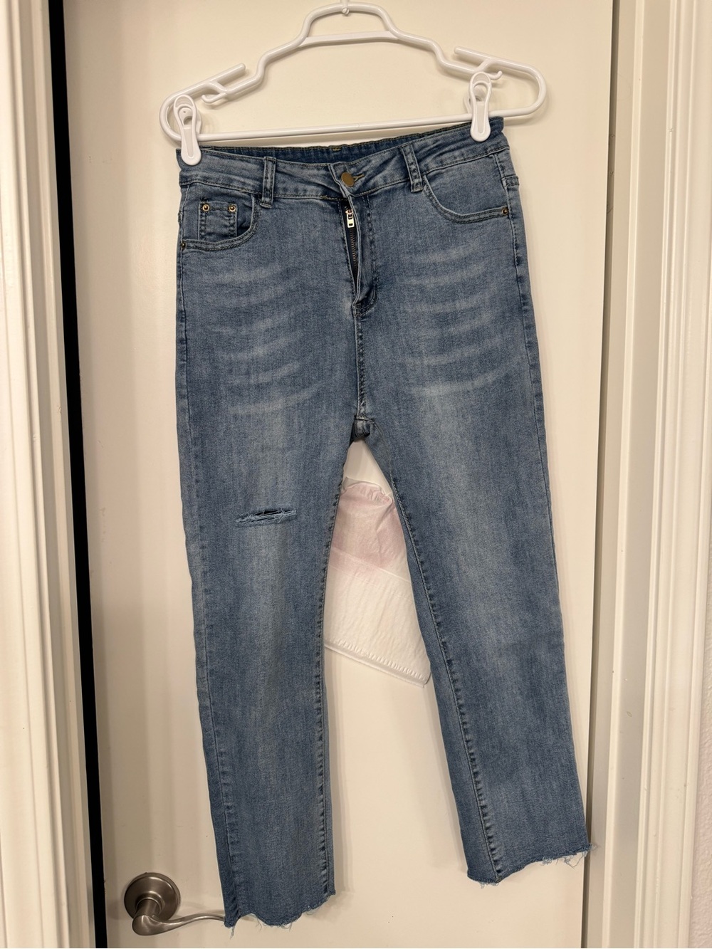 Classic Light Blue Women’s Jeans - Casual Straight Leg